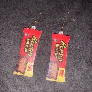 Reese’s Big Cup Chocolate Bars Snacks Products Earrings -35